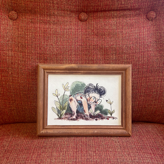 Lil Gardener Print