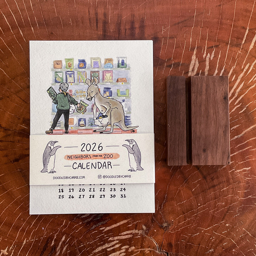 2026 Neighbors from the Zoo Desk Calendar