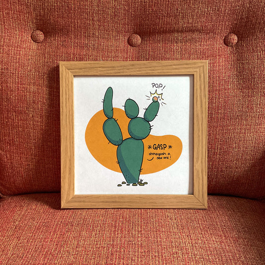 Poppin' Cactus Print