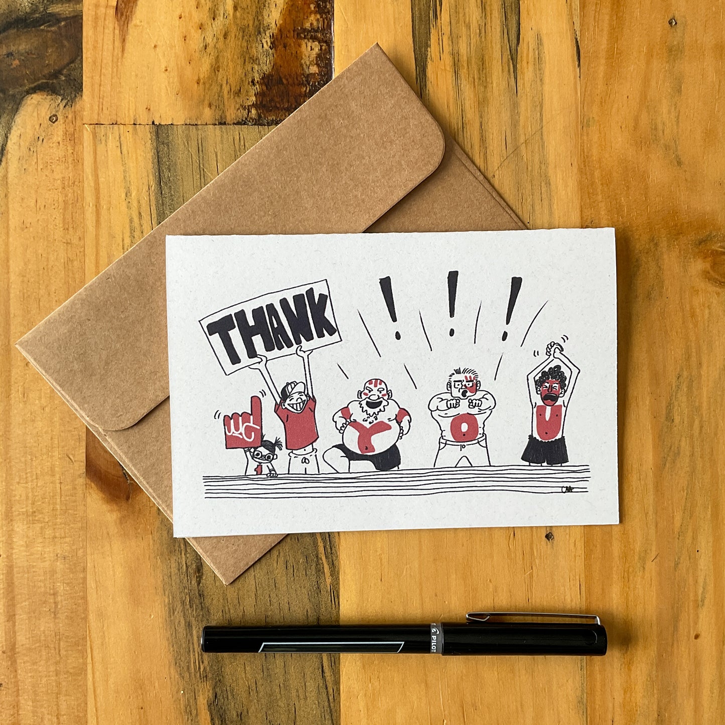 Big Fans Thank You Greeting Card