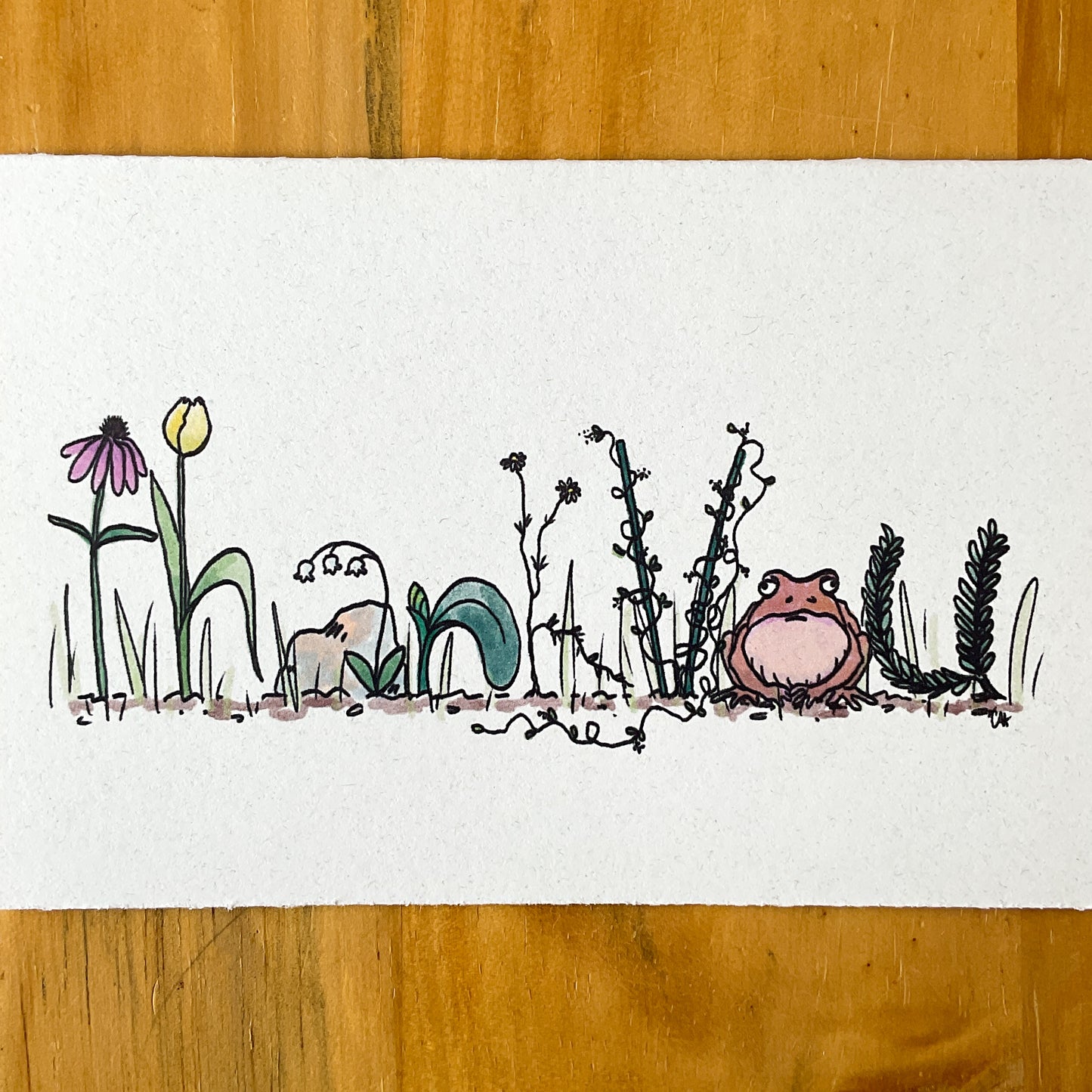 Garden Thank You Greeting Card