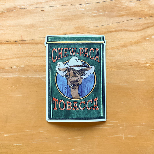 Chew-Paca Sticker