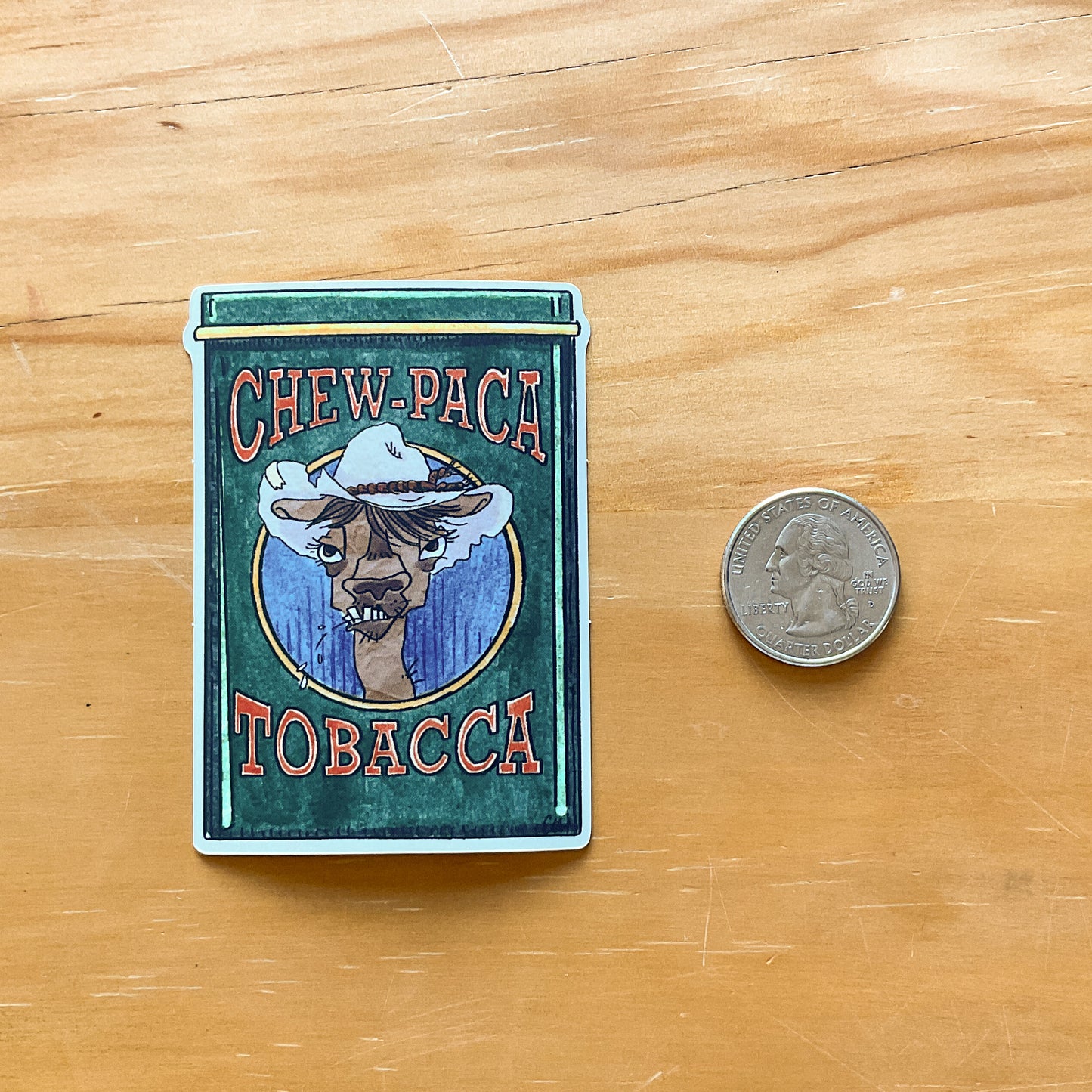 Chew-Paca Sticker