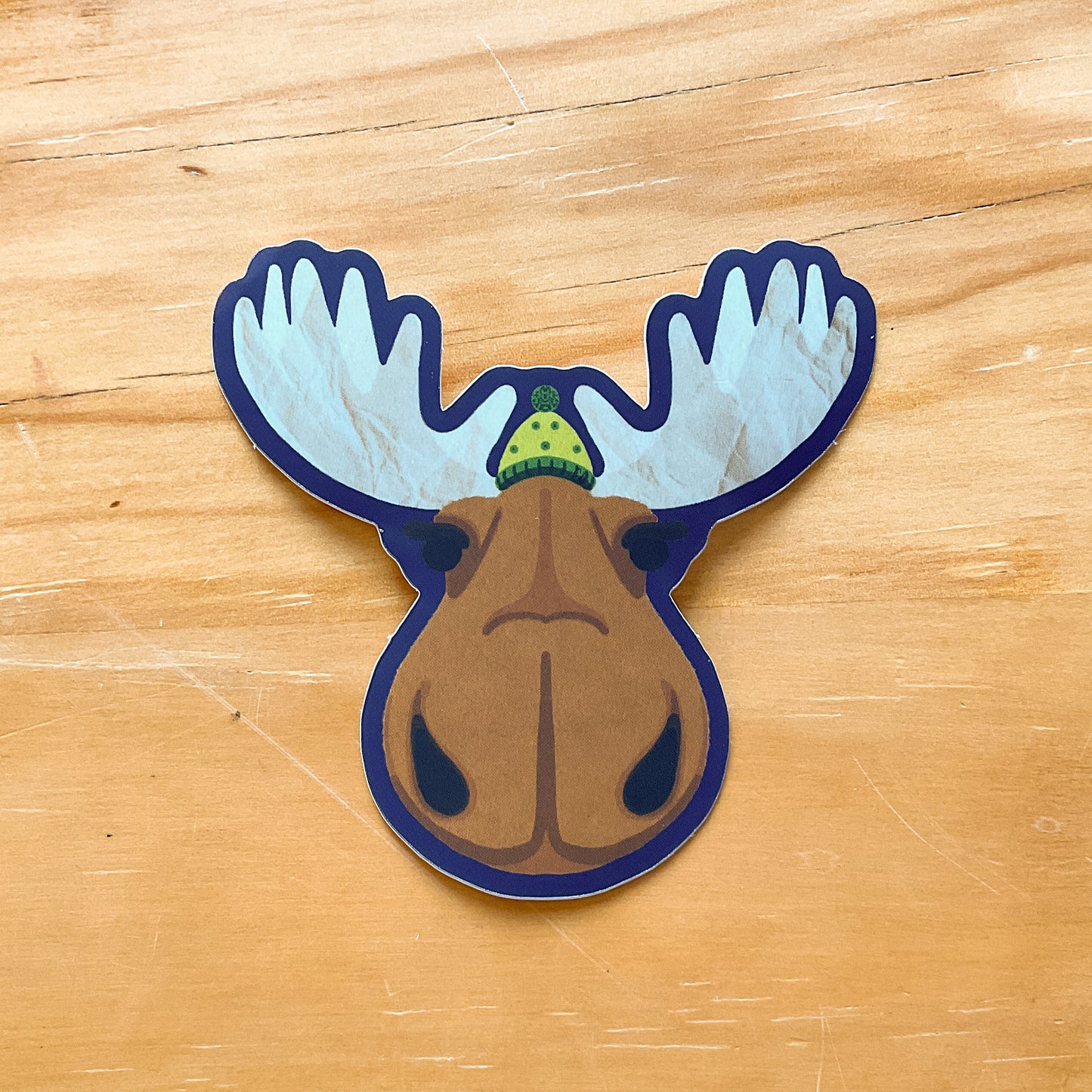 Symmetrical Moose Sticker