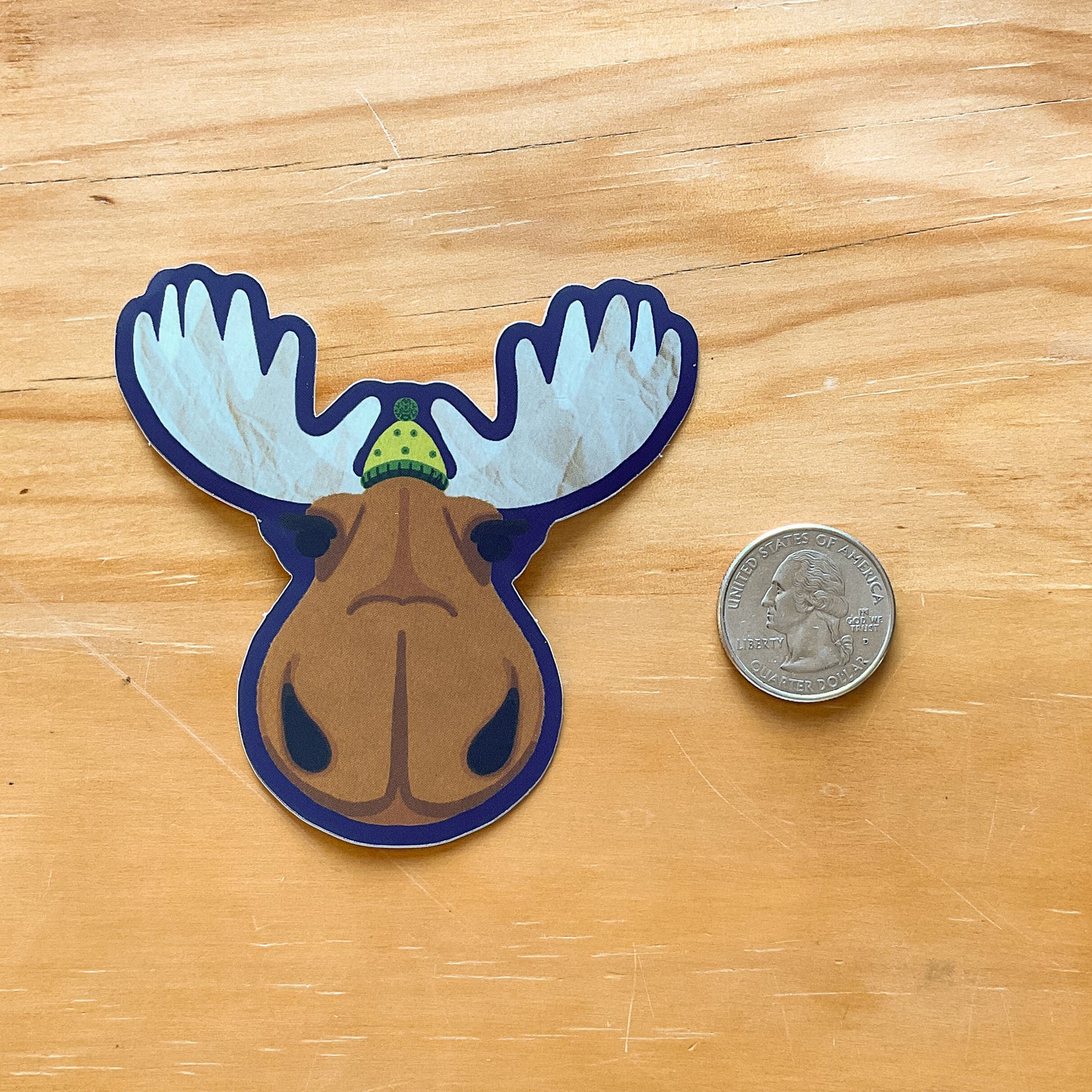 Symmetrical Moose Sticker