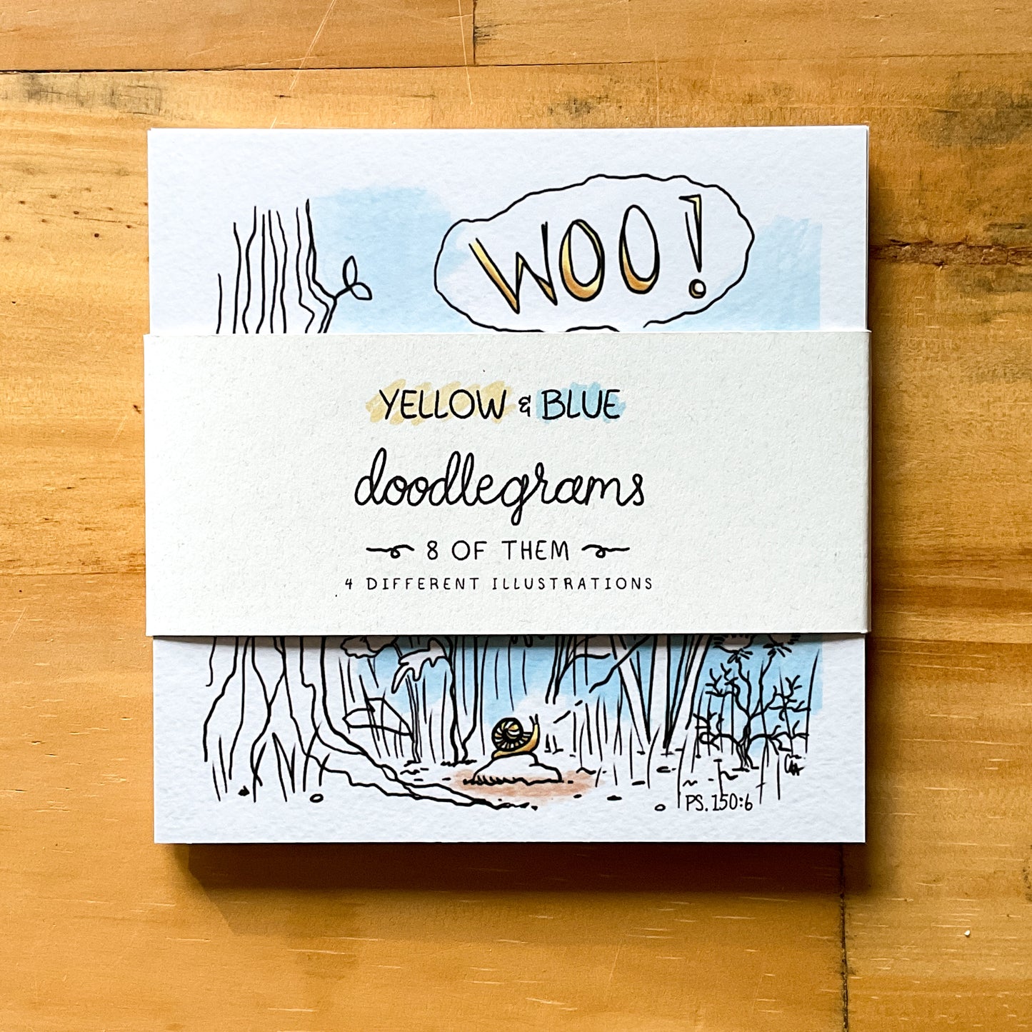 Yellow & Blue Doodlegram Pack