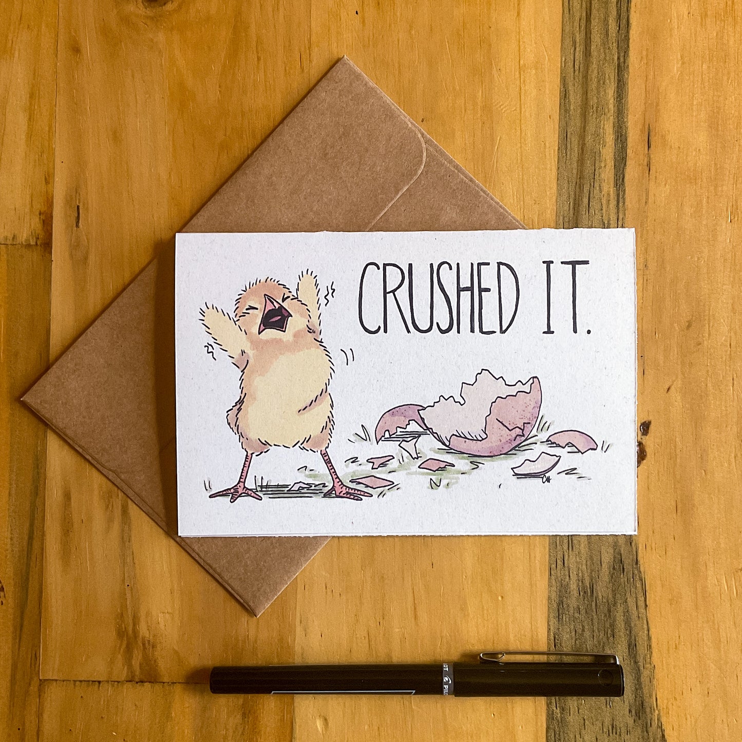 Crushed It Greeting Card