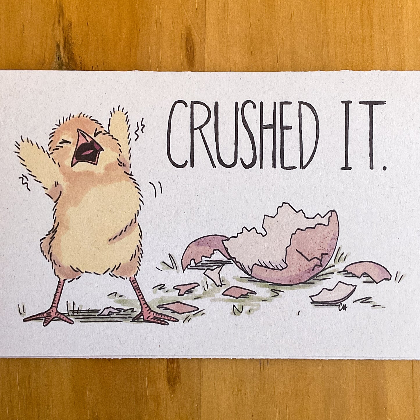 Crushed It Greeting Card