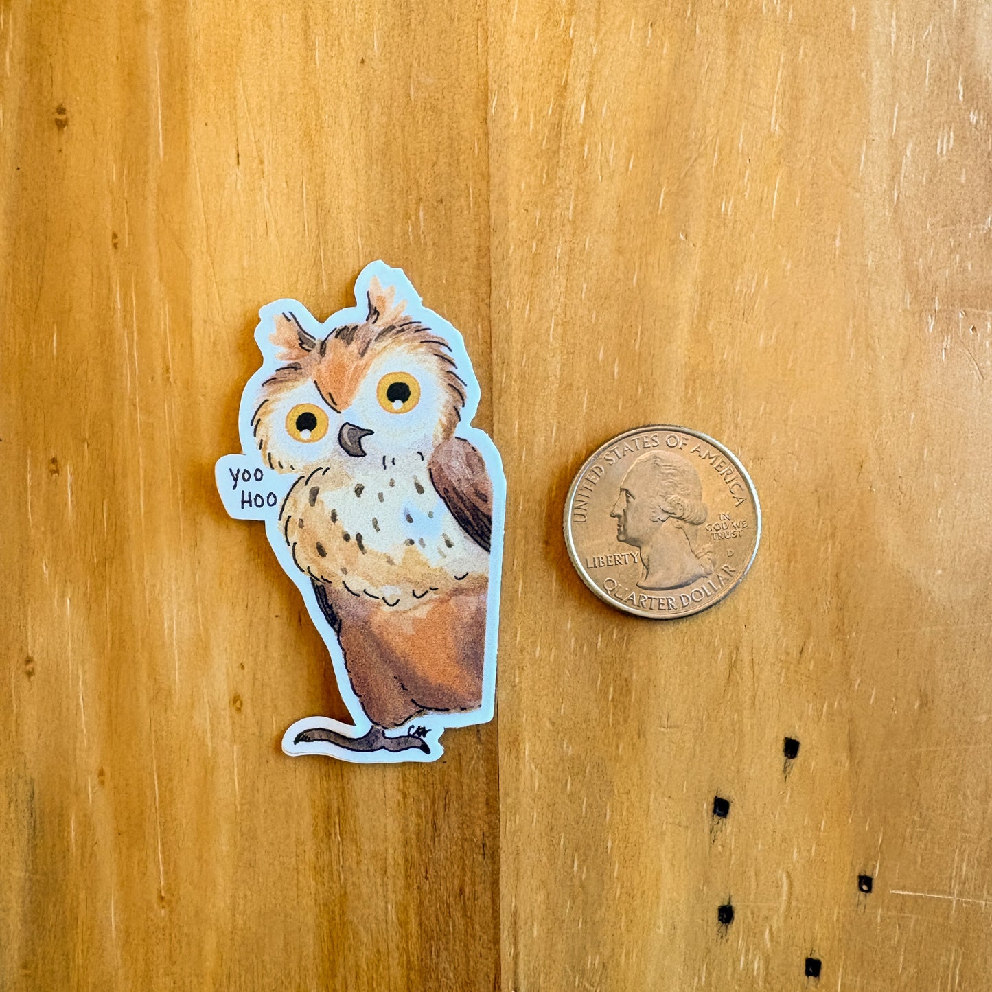 Yoo Hoo Owl Sticker
