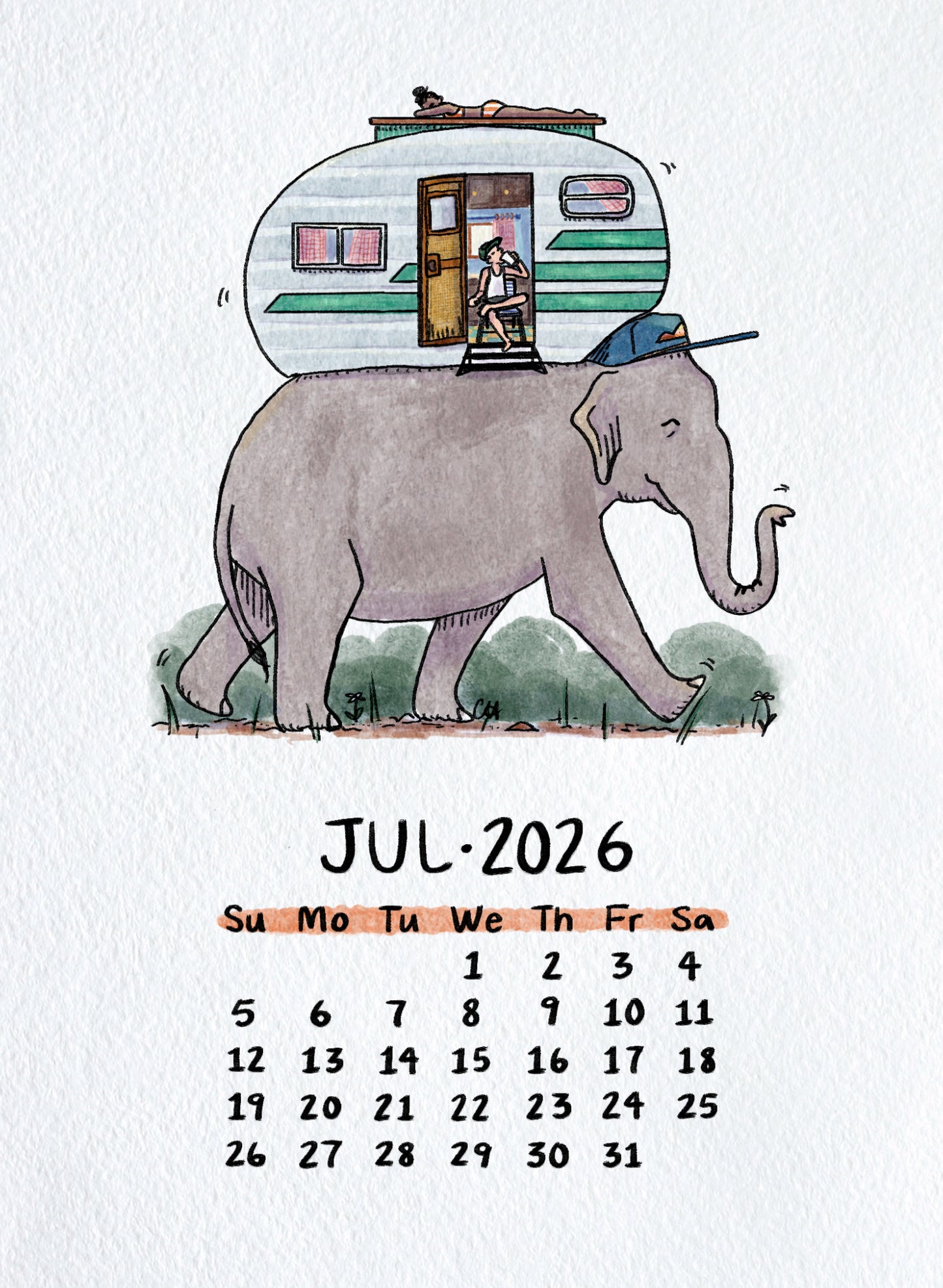 2026 Neighbors from the Zoo Desk Calendar
