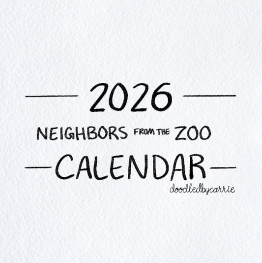 2026 Neighbors from the Zoo Desk Calendar