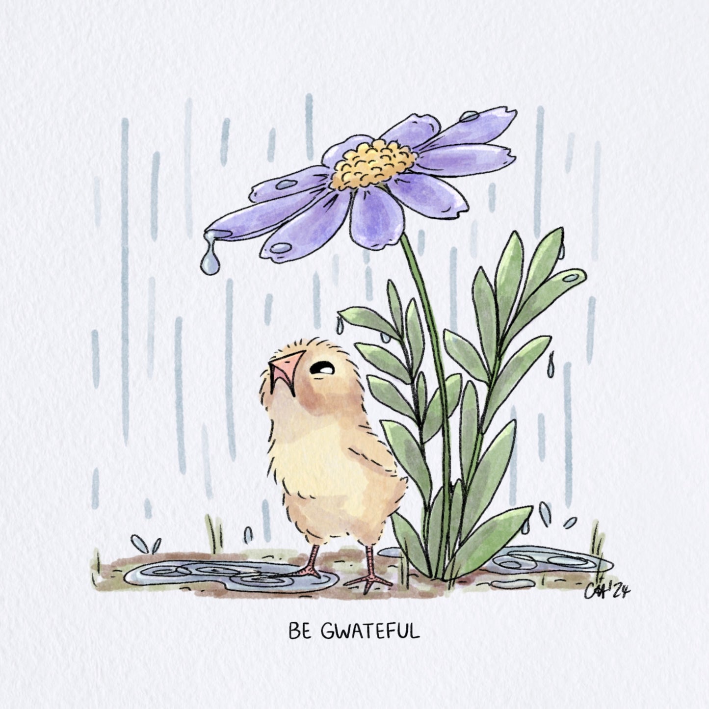 Lil Chicky Be Gwateful Print