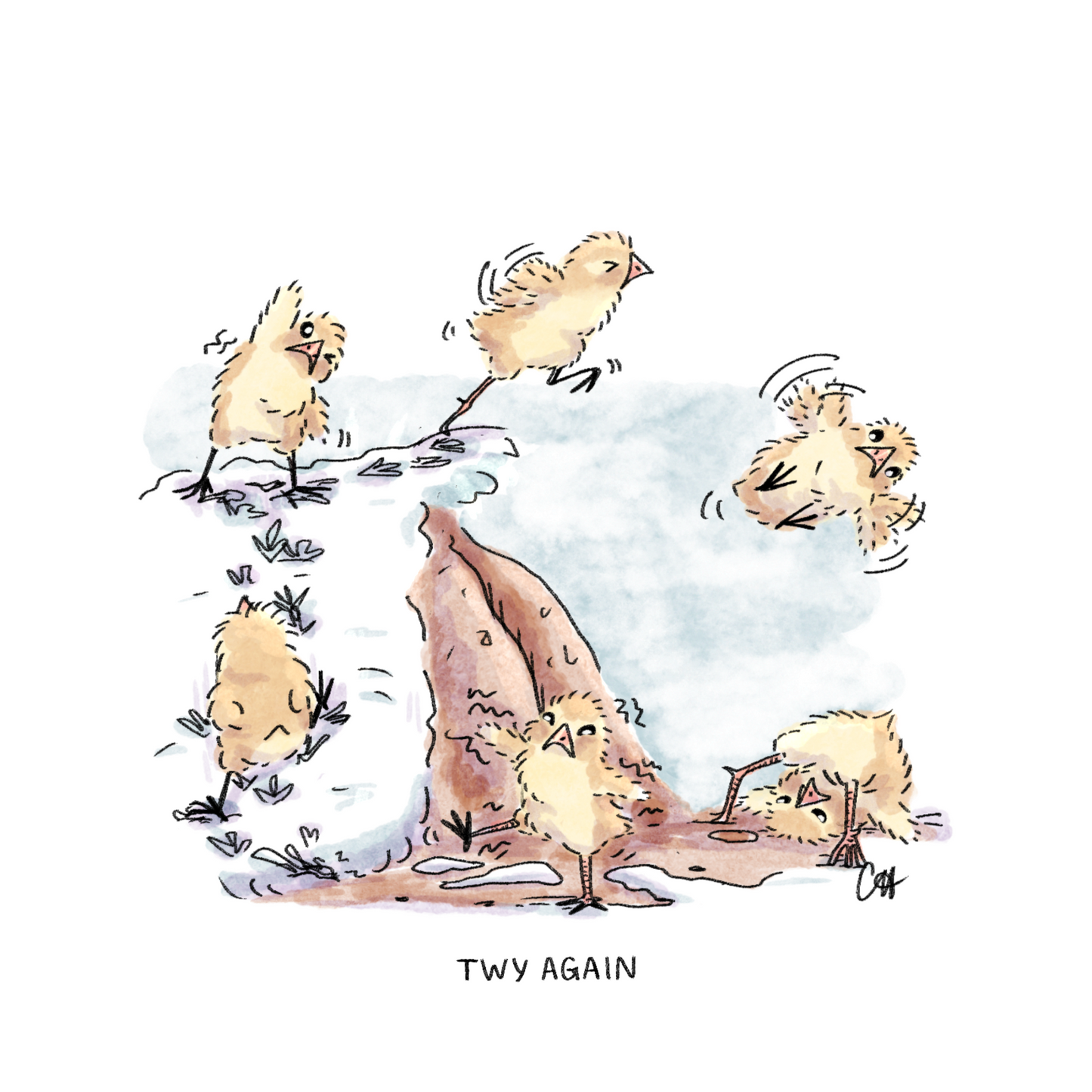 Lil Chicky Twy Again Print